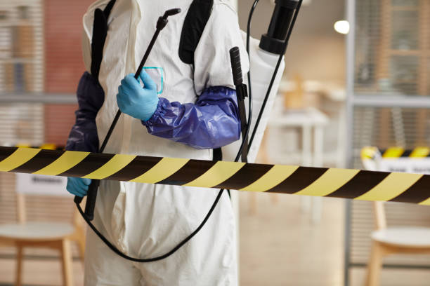 Professional Biohazard Cleanup technician working in Freeland, MI